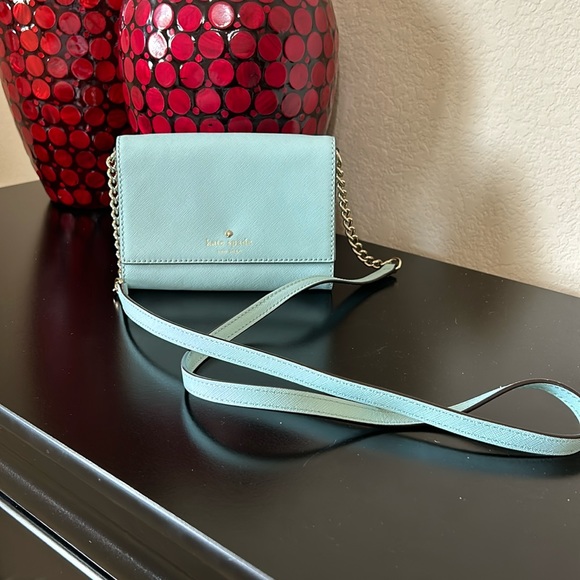 kate spade Handbags - Kate Spade Excellent Condition Pale Blue Convertible Crossbody Bag